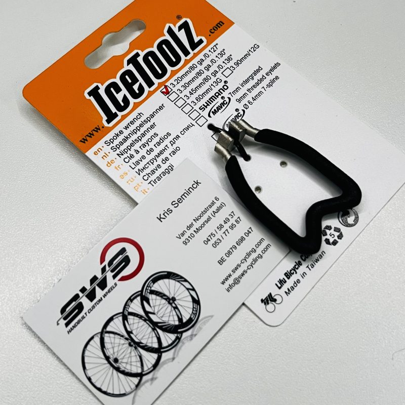 IceToolz spoke wrench 3,20mm 0,127" black